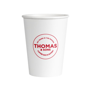 Custom: Decent Hot Cup - Single Wall - Thomas & Sons