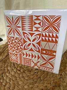 Cards: pasifika greeting cards- poly peach