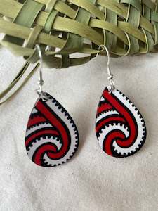 Tuku Marie Polynesian: Taiao Collection - Tino Spiral Earrings
