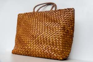 Kakahu Clothing: Mustard Leather Peke – 100% Buffalo Leather