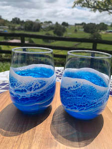 Beach-Inspired Glass Pair