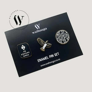Huatau Enamel pin set of 3