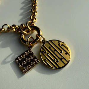 Taonga Jewelry: Rangimarie Charm Necklace - Gold