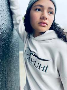 Kakahu Clothing: Classic Hood - Bone/Forest