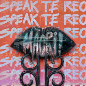 Mahi Toi Art: Speak Te Reo Māori | Open Edition Fine Art Print