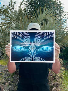 Mahi Toi Art: Ngā Mata O Te Ariki Tāwhirimātea - Framed