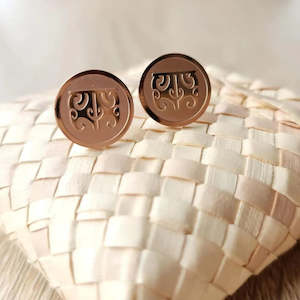 Taonga Jewelry: Moko Kauae - Studs