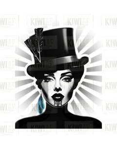 Mahi Toi Art: Wahine Pop Prints - Black & White