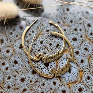 Mana Maori hoop earrings