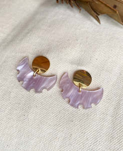 Kape earrings - Lilac
