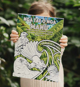 Ngā Tae O Ngā Manu (Colours of the birds) | Children's Colouring Book