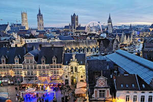 An Enchanting Christmas Getaway between Ghent and Bruges (port-to-port cruise)