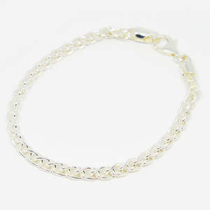 Quirky Collectibles: 4mm Sterling Silver Wheat chain Bracelet
