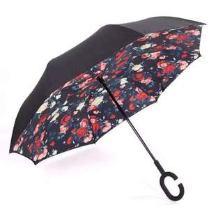 Insideout Umbrella: Roses Reversible Umbrella