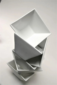 Serving Items - Insphire Wedding, Party and Event Hire: Bowl Sq 12cm Chiseled
