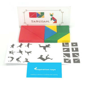 Wooden Toys For Over 3: Wooden tangram puzzles