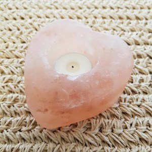 Himalayan Salt: Heart Himalayan Salt Candle Holder