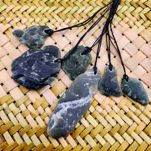 Aotearoa Inspired: NZ Greenstone Pendant (assorted shapes & sizes)
