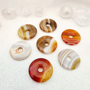 Agate Donut Pendant (assorted)