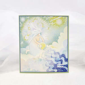 Books And Stuff: Aquarius Greeting Card (21st Jan. to 21st Feb. blank