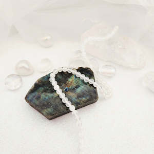 Beads Other Crafts: Selenite Bead Strand (approx. 62x6mm beads)