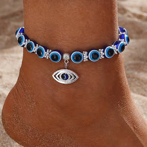 Jewellery Other Accessories: Blue Eye aka Evil Eye Anklet