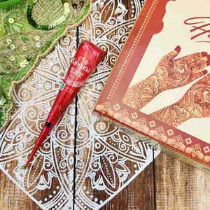 Kangana Red Fast Mehandi Henna Cone (approx. 25g)