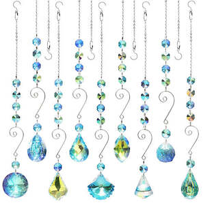 Wall Art Hanging Gifts: Hanging Iridescent Glass Prism (assorted designs)