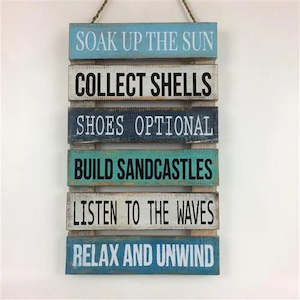 Soak up the Sun... Wooden Wall Art (approx. 50x30cm)