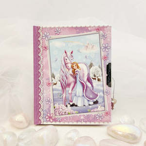 Books And Stuff: Princess & Unicorn Lined Diary (approx. 14.5x11.5cm)