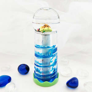 Everything Else: Aqua World Turtle Liquid Timer Kaleidoscope (approx. 13x5cm)