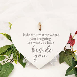 Inspirational Heartfelt Gifts: Inspirational Heart Sign (assorted. approx. 13x14cm)