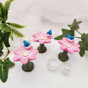 Mystical Magical: Flower Bird Bath for Fairy Garden (approx. 4.5x3.8cm)