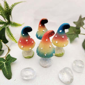 Rainbow Mushroom (assorted colours. approx. 6x2.8cm)