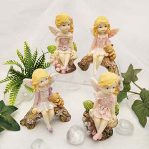 Fairy on Log (assorted designs. approx. 7.5-8x4.2-6.2cm)