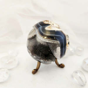 Agate Druzy Sphere (approx. 6.2cm diameter)