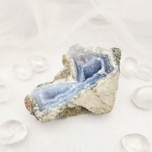 Blue Lace Agate Geode/Cluster (approx. 10.7x7.2cm)
