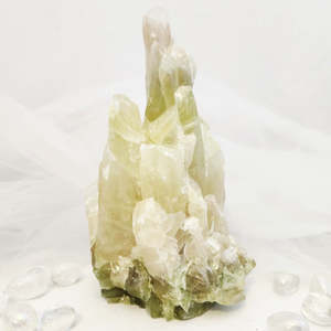 Green Calcite Standing Cluster (approx. 21.5x12.9cm)