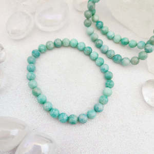 Amazonite Bracelet (assorted. approx. 6mm round beads)