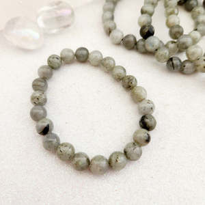 Jewellery Other Accessories: Labradorite Bracelet (assorted. approx. 8mm round beads)