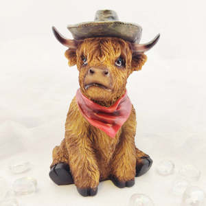 Mystical Magical: Cowboy Highland Cow (approx. 18x12cm)