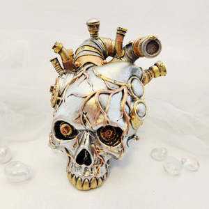 Mystical Magical: Steampunk Skull Aorta (approx. 17x15cm)