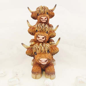 Mystical Magical: Highland Cows Totem (approx. 17.5cm)