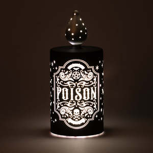 Mystical Magical: Poison Flame LED Lamp by Alchemy (approx. 18x7.5cm)