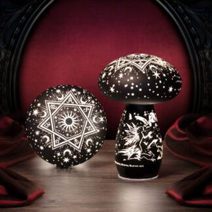 Mystical Magical: Mycelia Dreams Toadstool LED Lamp by Alchemy (approx. 21x14cm)