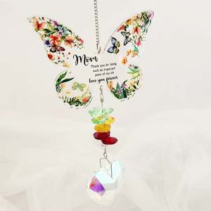 Mom Butterfly w. Hanging Prism
