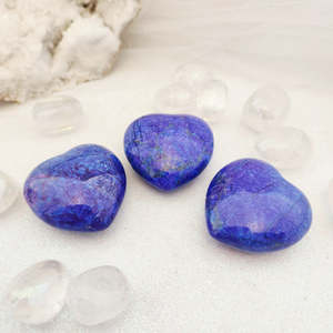 Purple Howlite Heart, Assorted