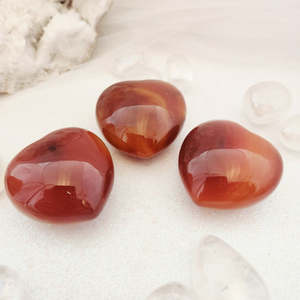 Carnelian Agate Heart, Assorted