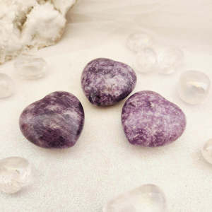 Lepidolite Heart, Assorted