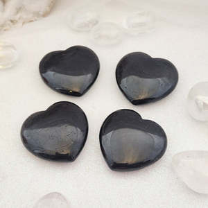 Black Tourmaline Heart, Assorted